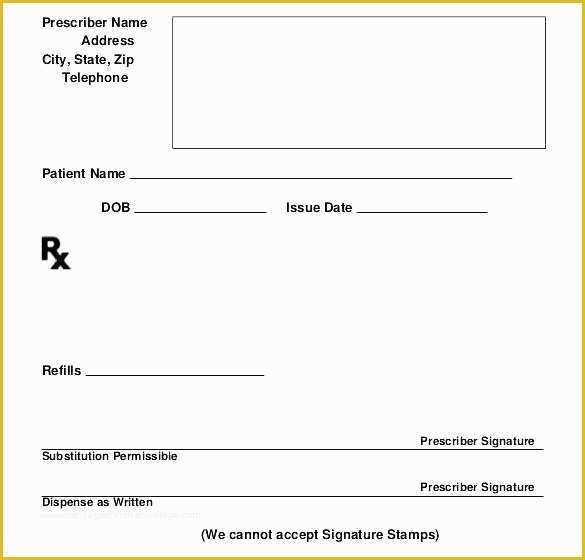 Free Medication Reconciliation Template Of Blank Prescription form Template Best Professional