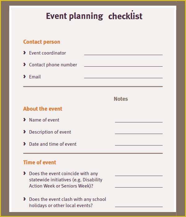 Free Meeting Planning Templates Of 11 Sample event Planning Checklists – Pdf Word