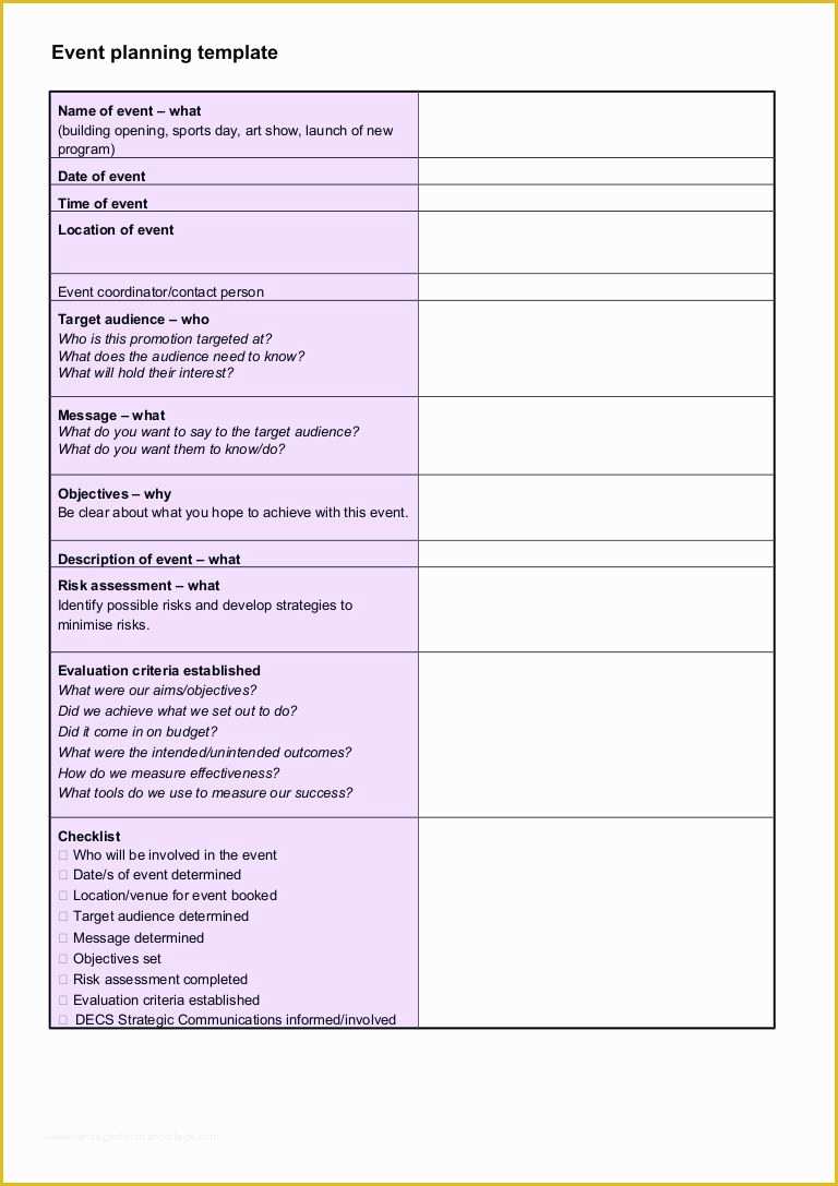 Free Meeting Planning Templates Of event Planning Templatec