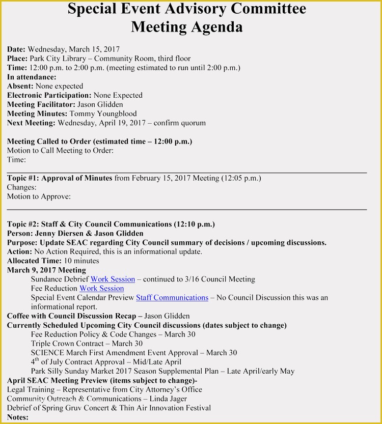 Free Meeting Planning Templates Of How to Prepare An Agenda for event Planning with Free