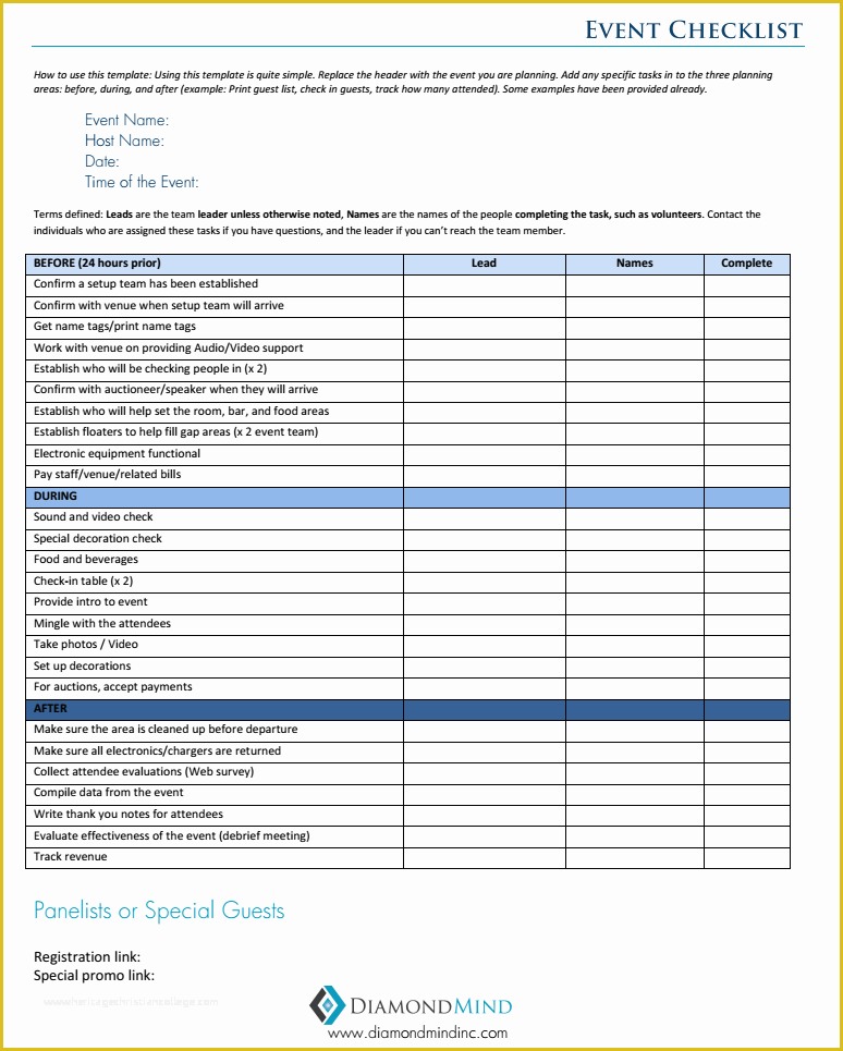 Free Meeting Planning Templates Of Planning Your Next School event event Planning Checklist