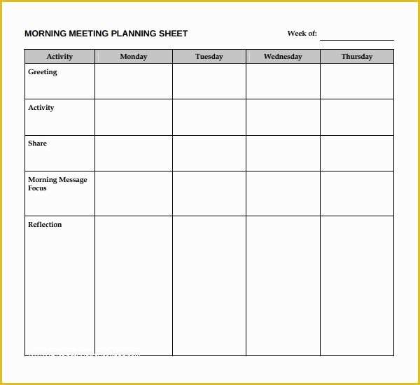 Free Meeting Planning Templates Of Sample Meeting Planning Template 9 Free Documents