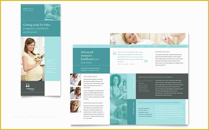 Free Mental Health Brochure Templates Of Pregnancy Clinic Tri Fold Brochure Template Design