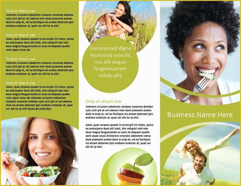 Free Mental Health Brochure Templates Of Trifold Nutrition and Health Brochure Template