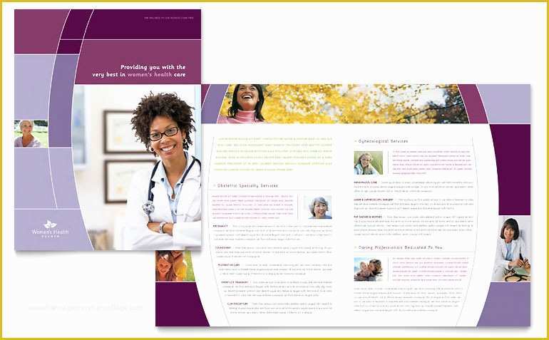 Free Mental Health Brochure Templates Of Women’s Health Clinic Brochure Template Word &amp; Publisher