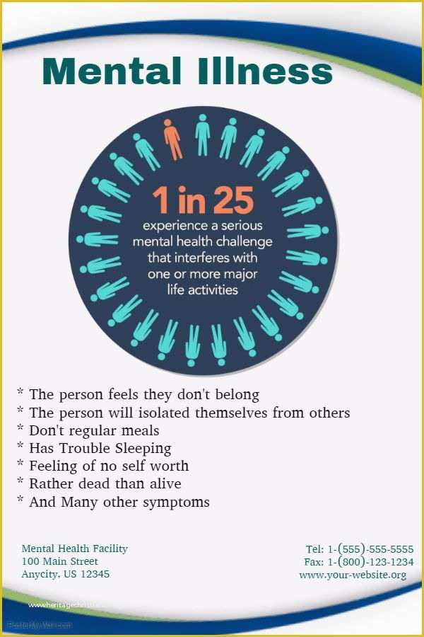 42 Free Mental Health Flyer Template Heritagechristiancollege