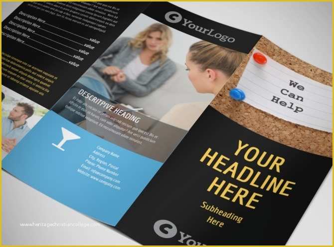 Free Mental Health Flyer Template Of Mental Health Counseling Tri Fold Brochure Template
