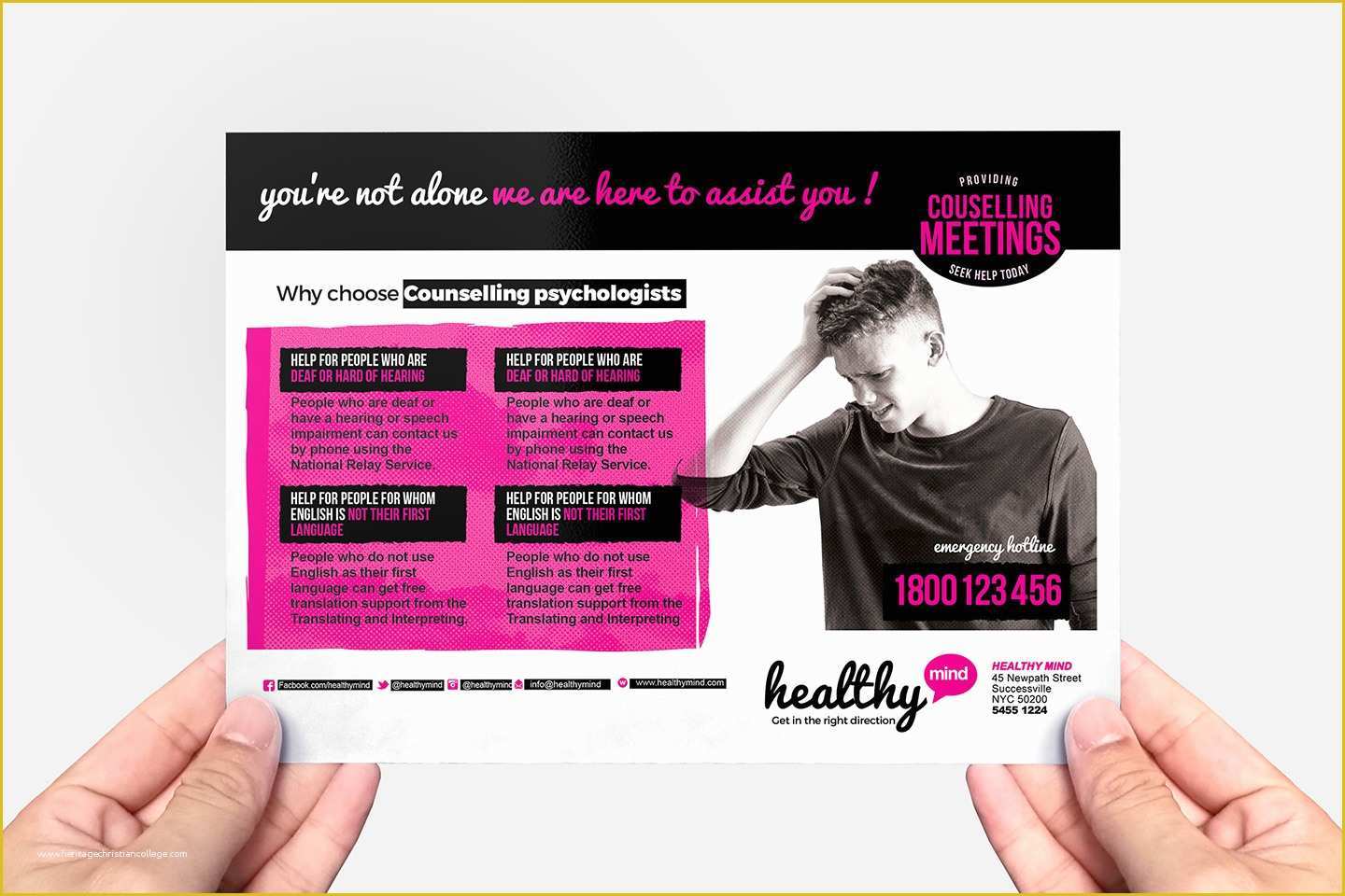 Free Mental Health Flyer Template Of Mental Health Flyer Template In Psd Ai &amp; Vector Brandpacks