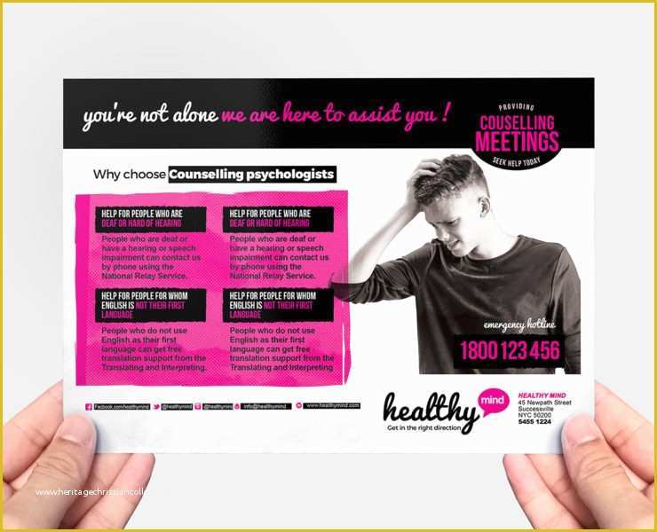 Free Mental Health Flyer Template Of Mental Health Flyer Template In Psd Ai & Vector Brandpacks