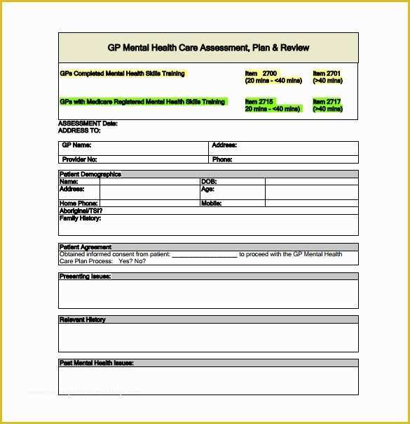 Free Mental Health Treatment Plan Template Of 15 Treatment Plan Templates Sample Word Google Docs
