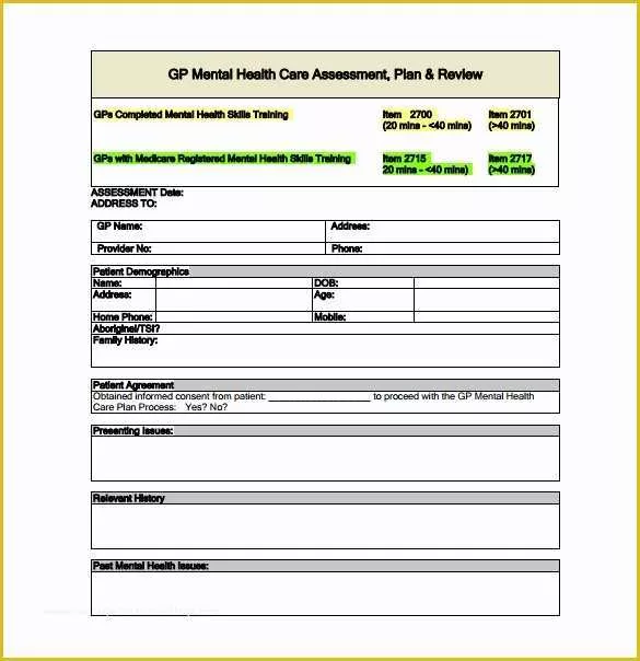 Free Mental Health Treatment Plan Template Of 15 Treatment Plan ...