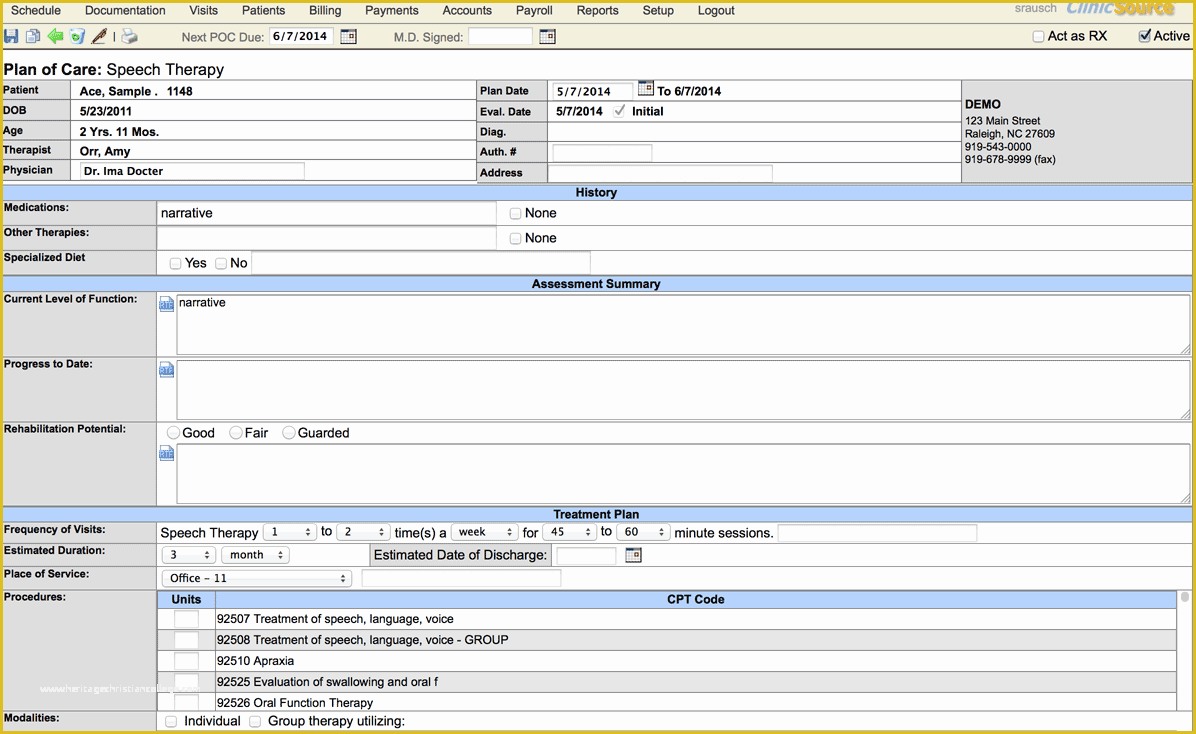 Free Mental Health Treatment Plan Template Of therapy Documentation software soap Notes