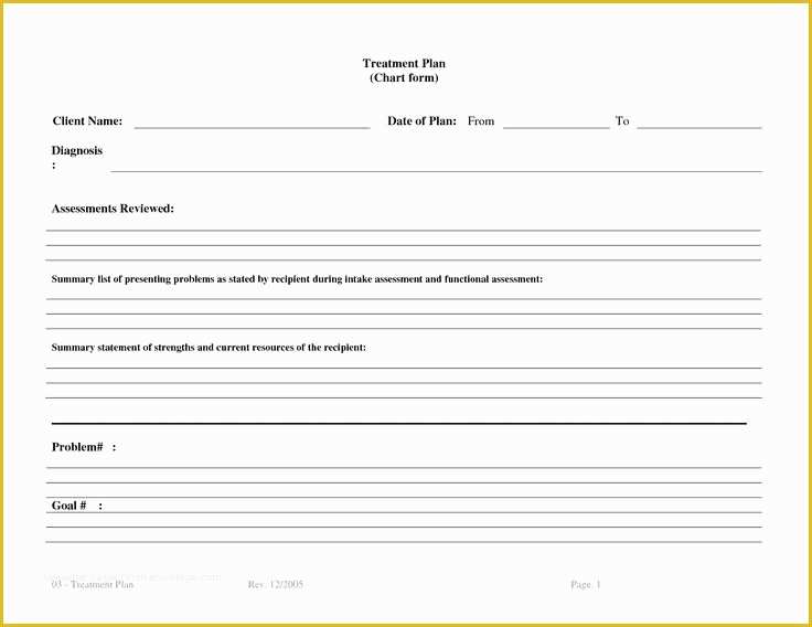 Free Mental Health Treatment Plan Template Of Treatment Plan Template Bm4ucntx therapy