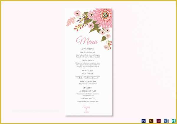 Free Menu Card Template Of 47 Menu Card Templates Ai Psd Docs Pages