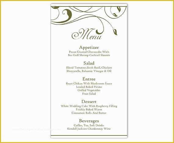 Free Menu Card Template Of Best 25 Menu Template Word Ideas On Pinterest