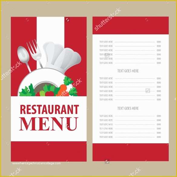 Free Menu Card Template Of Restaurant Menu Card Templates Invitation Template