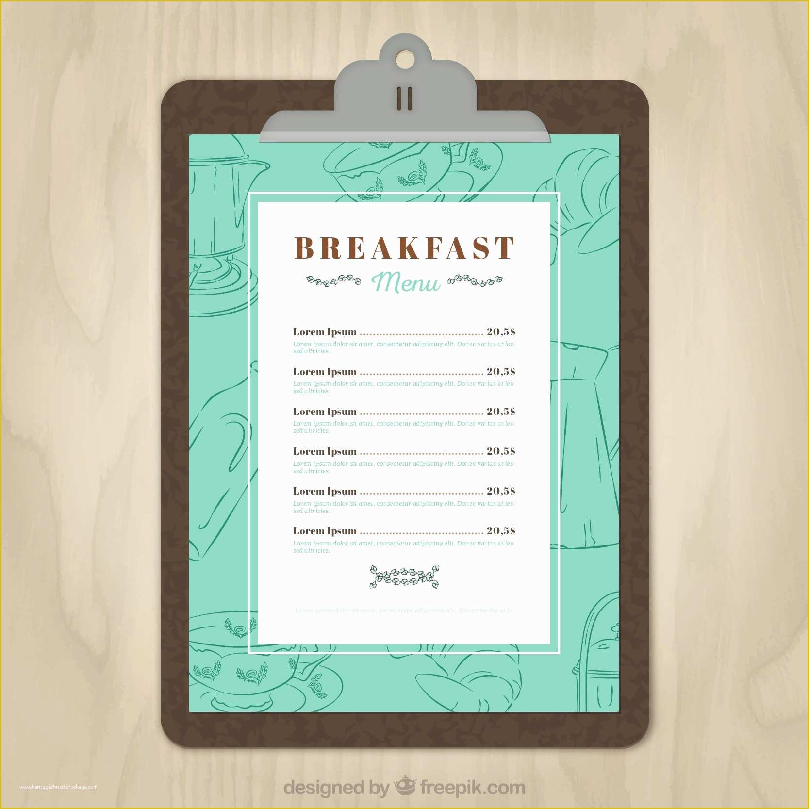 Free Menu Design Templates Of 11 Free Sample Breakfast Menu Templates Printable Samples