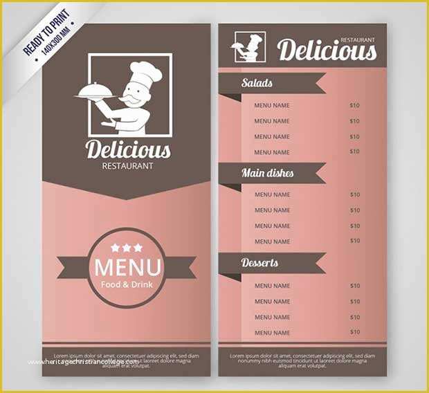 Free Menu Design Templates Of 26 Free Restaurant Menu Templates to Download