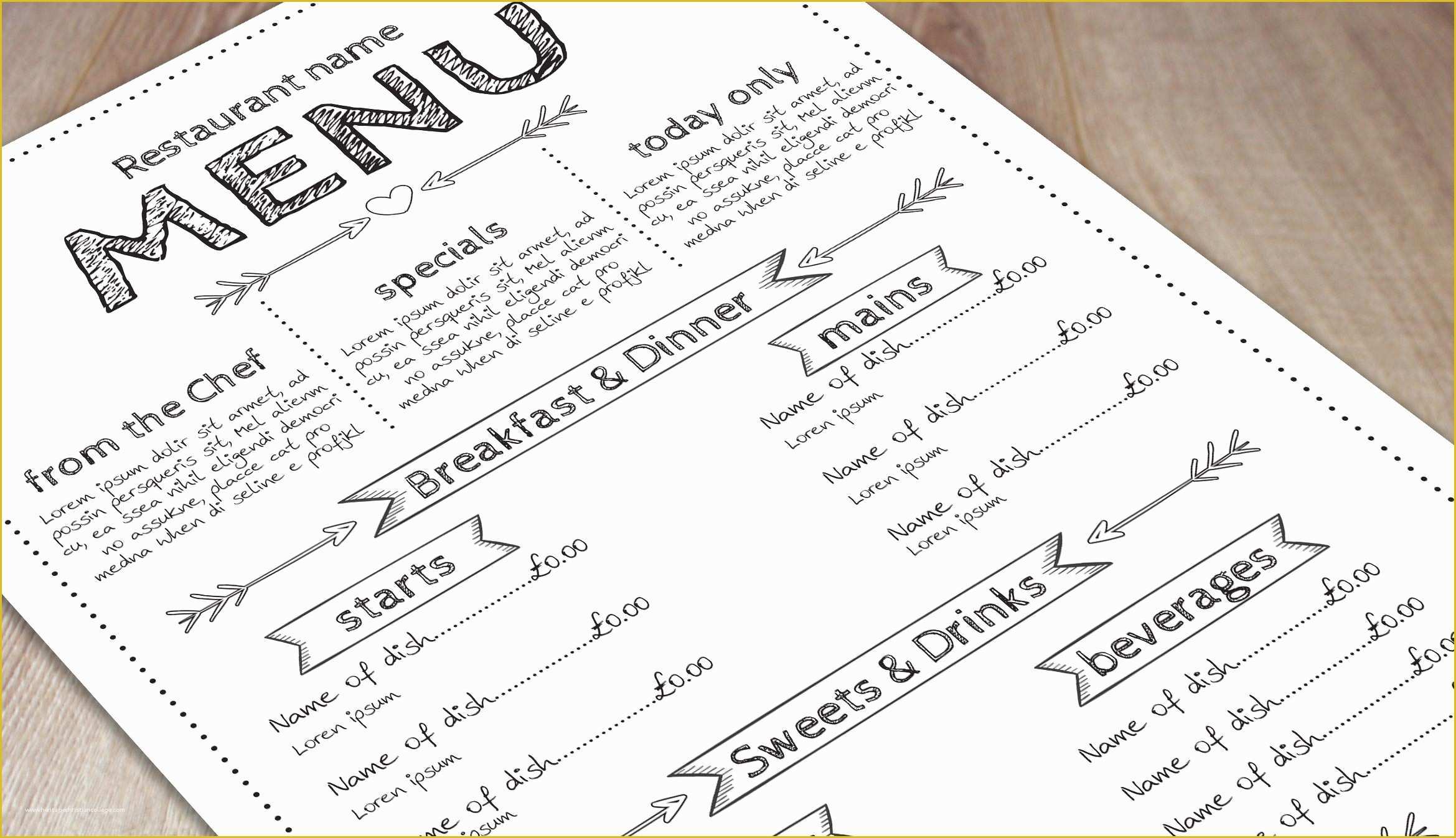 Free Menu Design Templates Of Get the Look Free Menu Templates Print and Marketing