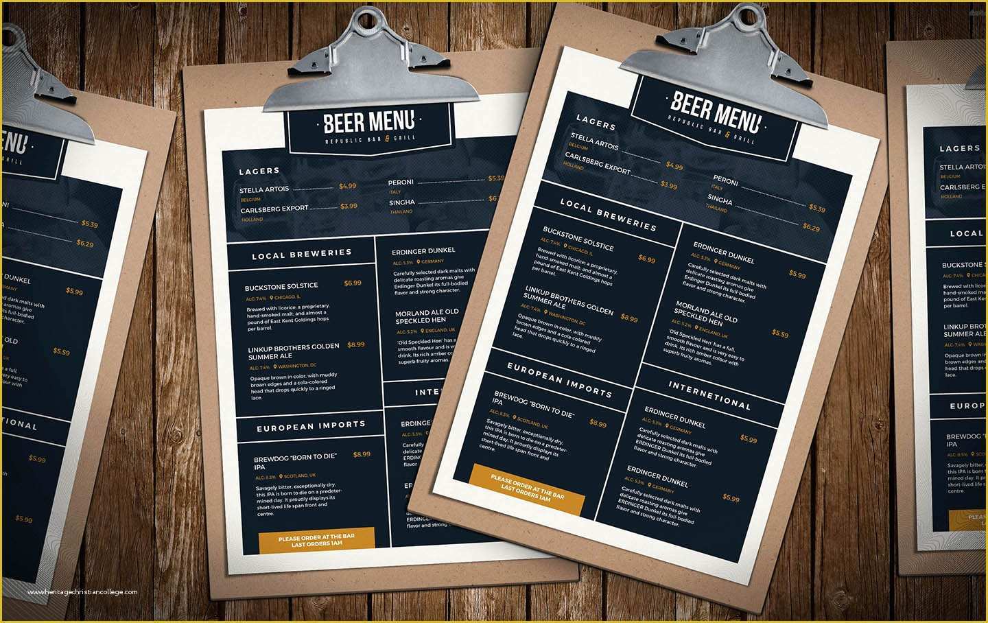 Free Menu Maker Template Of Free Beer Menu Template for Shop & Illustrator