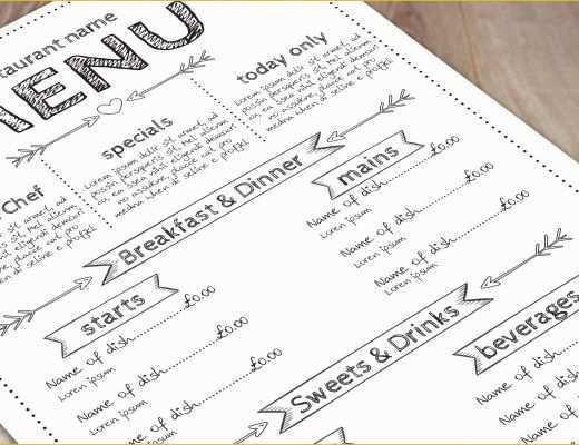 Free Menu Maker Template Of Get the Look Free Menu Templates Print and Marketing