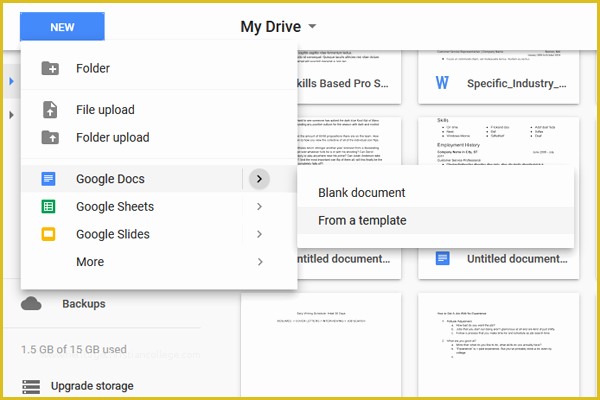 Free Menu Template Google Docs Of Google Docs Resume Templates Free to Download Hirepowers