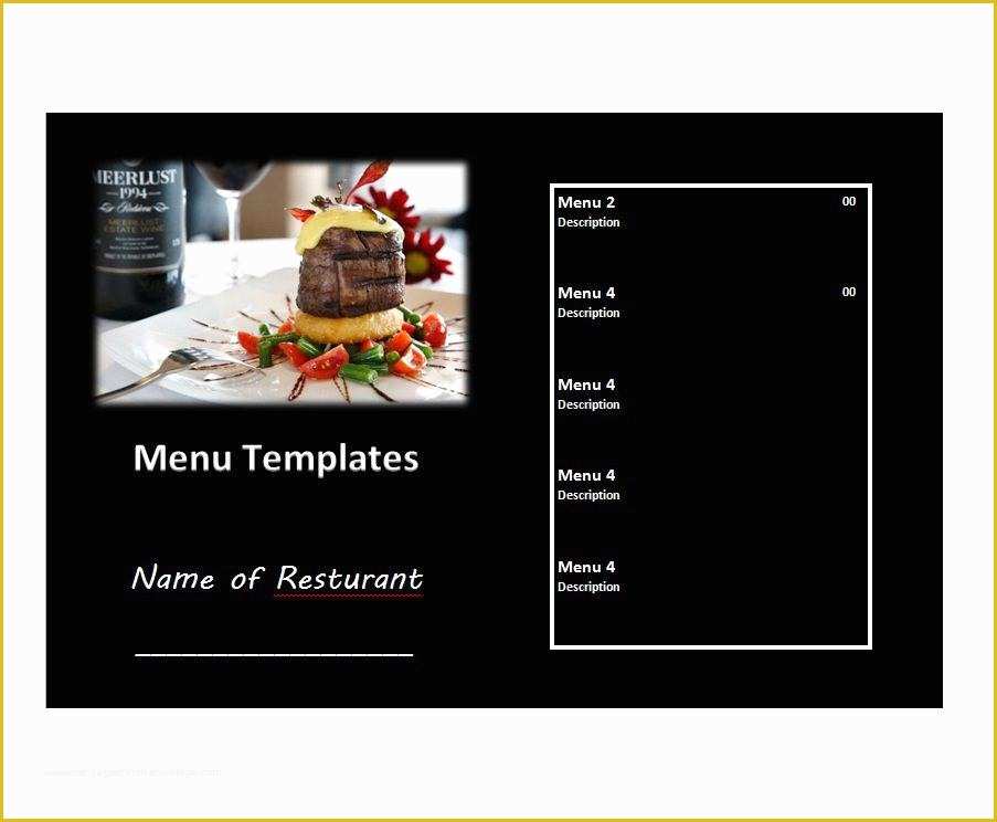 Free Menu Templates Download Of 31 Free Restaurant Menu Templates & Designs Free