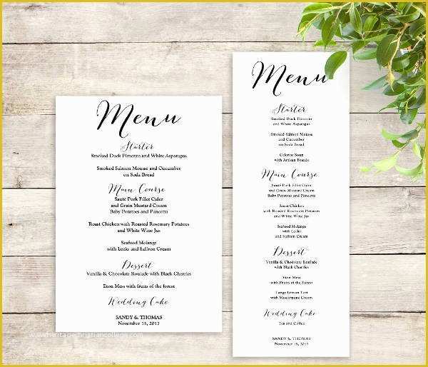 Free Menu Templates Download Of Free Menu Templates