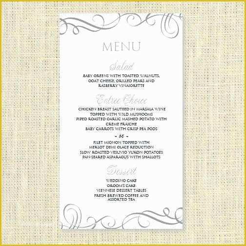 Free Menu Templates for Word Of Image 0 Powerpoint Templates Ideas Wedding Menu Size