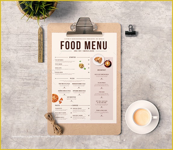 Free Menu Templates Of 50 Free Food & Restaurant Menu Templates Xdesigns