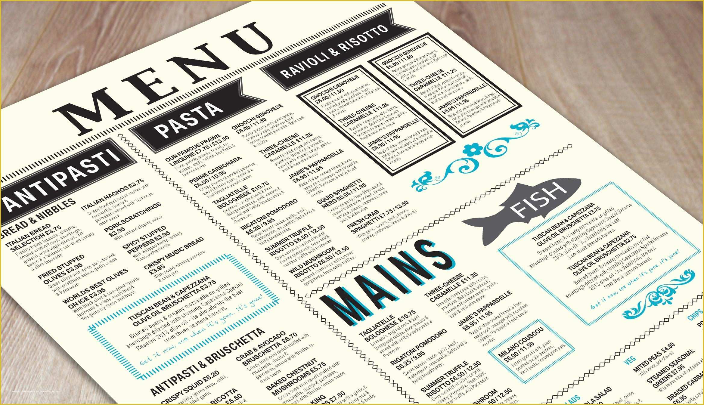 Free Menu Templates Of Get the Look Free Menu Templates Print and Marketing