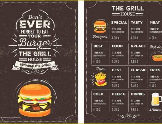 Free Menu Templates Of top 30 Free Restaurant Menu Psd Templates In 2018 Colorlib