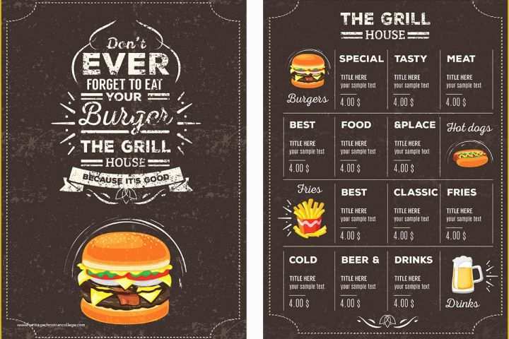 Free Menu Templates Of top 30 Free Restaurant Menu Psd Templates In 2018 Colorlib