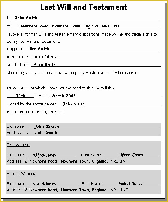 Free Michigan Will Template Of Last Will and Testament Template Free Printable Documents