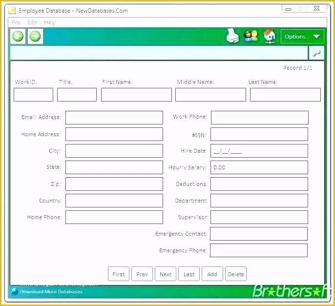 Free Membership Database Template