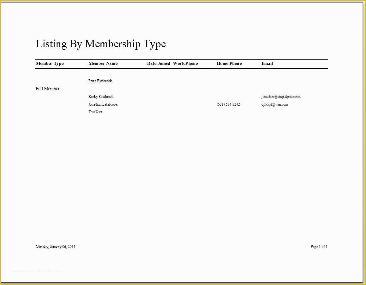 Free Microsoft Access Club Membership Database Template Of Microsoft Access Biking Club Membership Tracking Database