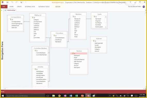 Free Microsoft Access Club Membership Database Template Of organization Club Membership Access Database Template