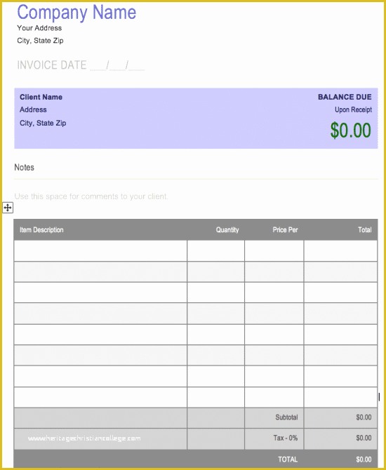 Free Microsoft Excel Templates Of Free Free Blank Invoice Templates In Microsoft Word Cx