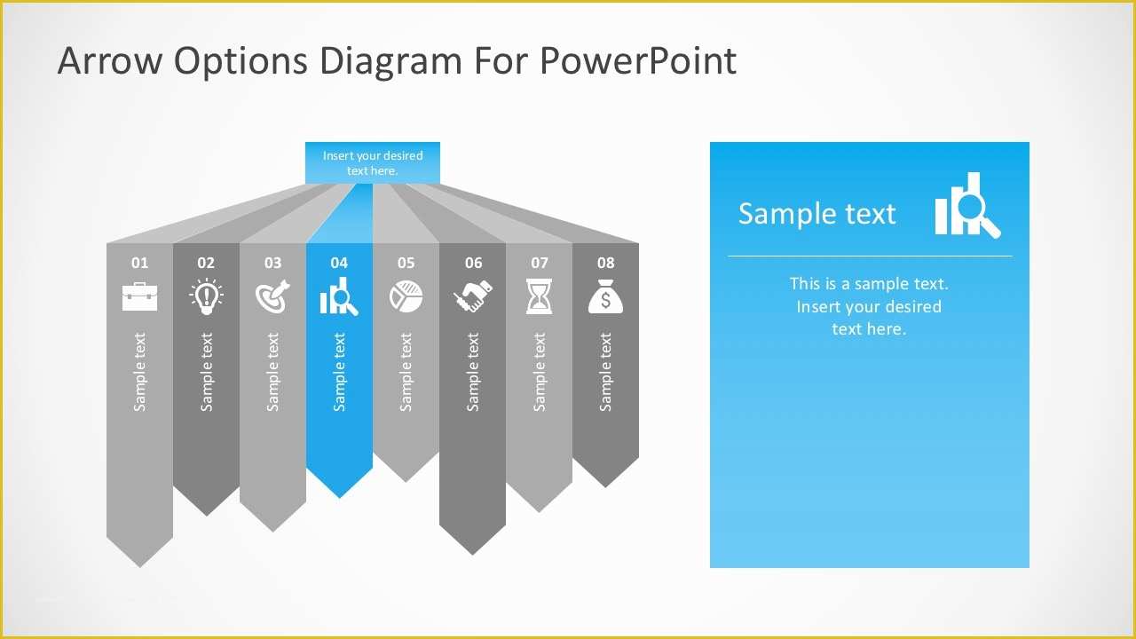 Free Microsoft Powerpoint Templates Of Free Arrow Options Diagram for Powerpoint