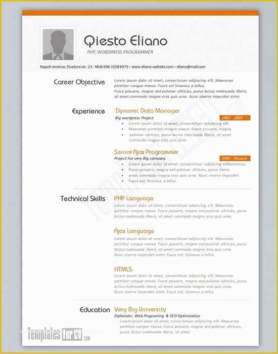 Free Microsoft Resume Templates for Word Of Download 35 Free Creative Resume Cv Templates Xdesigns