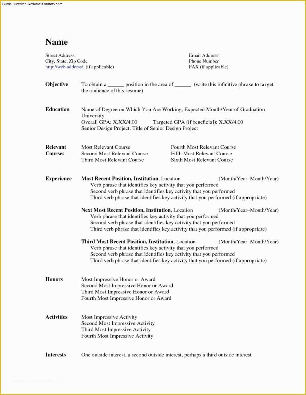 Free Microsoft Resume Templates for Word Of Free Microsoft Word Resume Template Free Samples