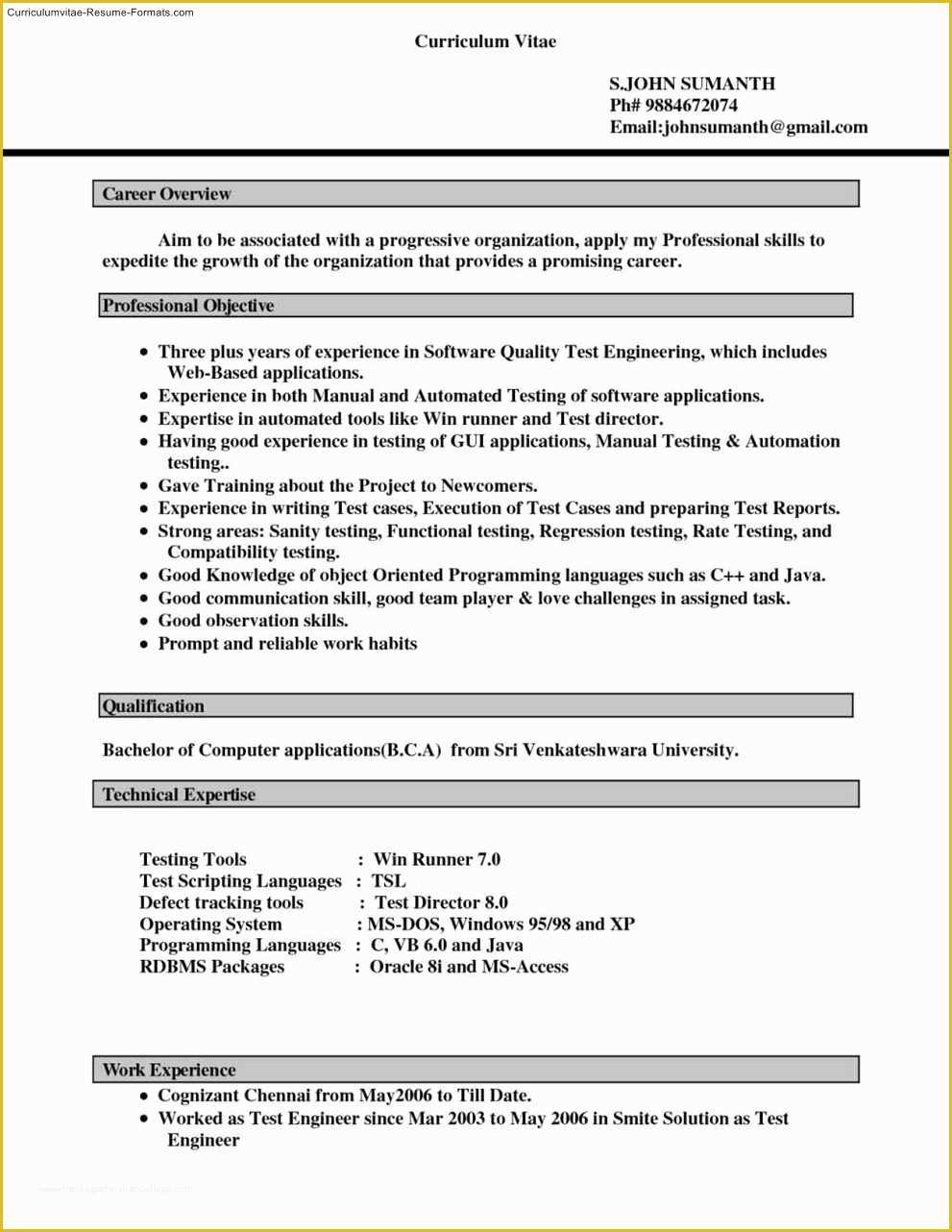 Free Microsoft Resume Templates for Word Of Free Resume Templates for Microsoft Word 2007 Free