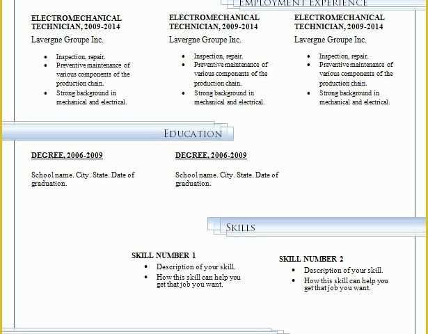 Free Microsoft Resume Templates for Word Of Resume Templates Free Download for Microsoft Word