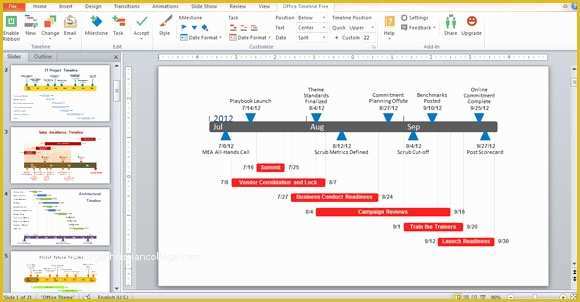 Free Microsoft Timeline Template Of Fice Timeline Add In for Powerpoint