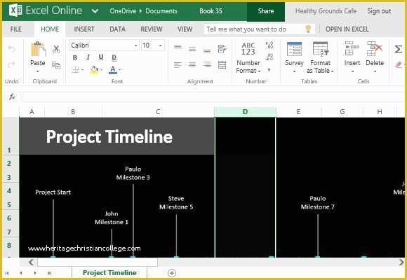 Free Microsoft Timeline Template Of How to Easily Create Project Timeline In Excel