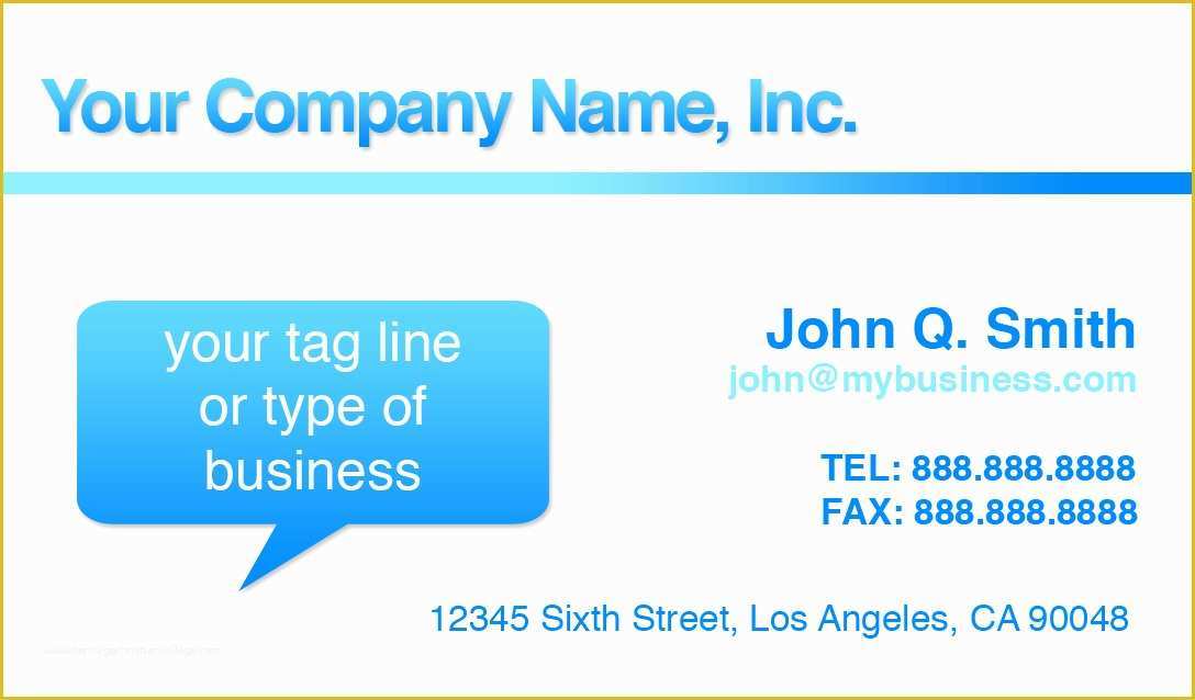 Free Microsoft Word Business Card Template Download Of Microsoft Word Business Card Template Free