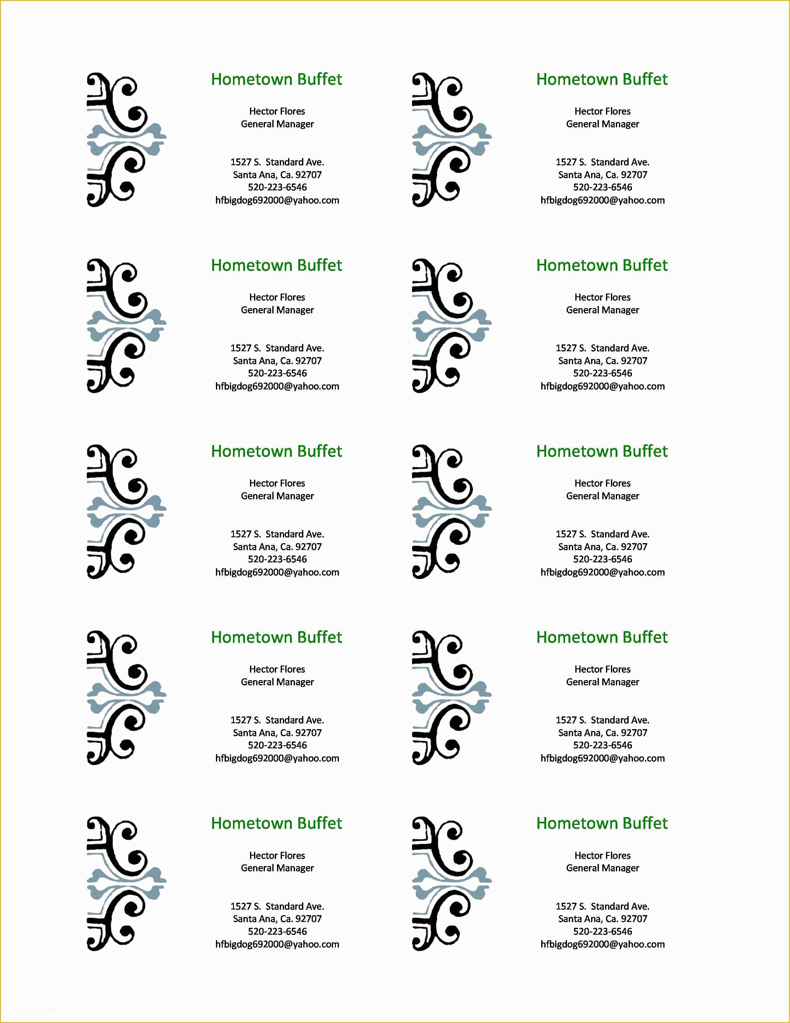 Free Microsoft Word Business Card Template Download Of New Free Printable Business Cards