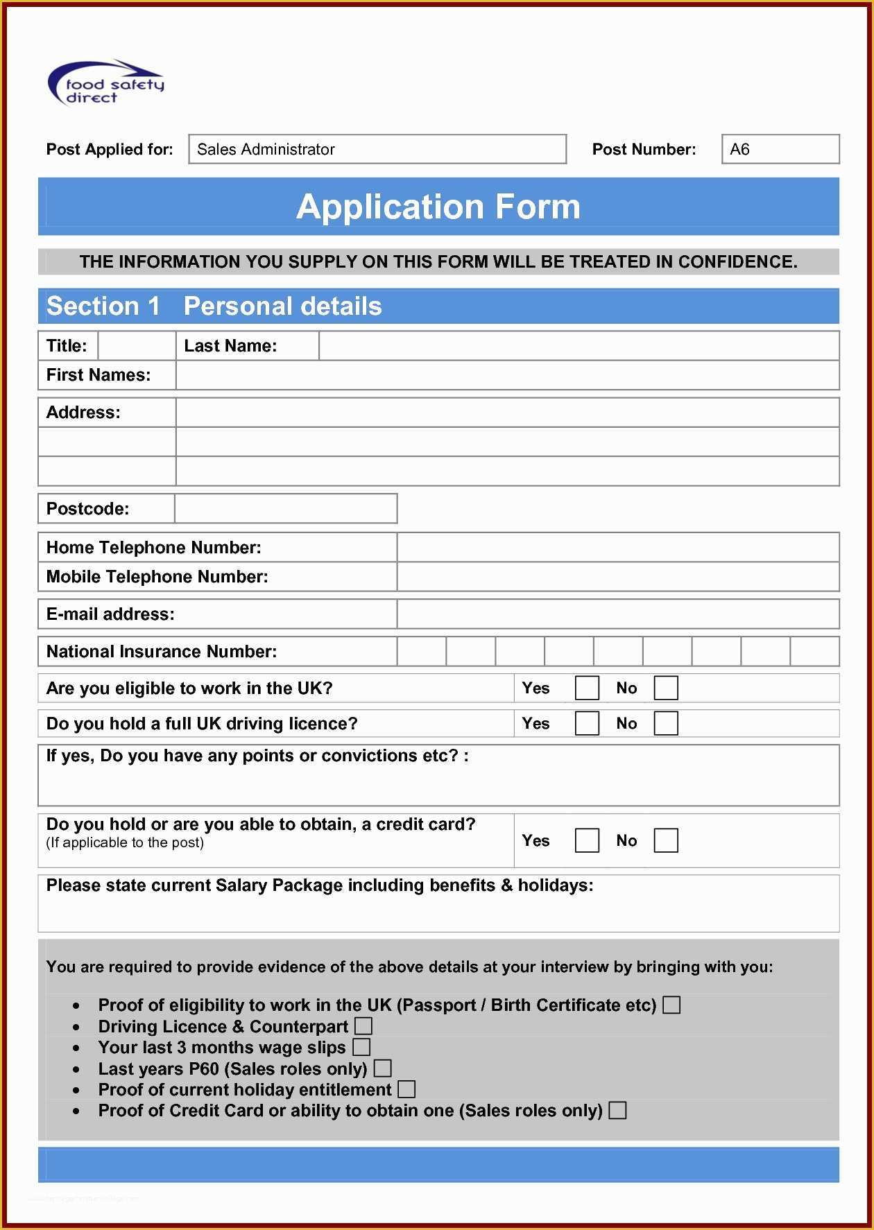 Free Microsoft Word Job Application Template Of Admission form Word format Employment Application Job