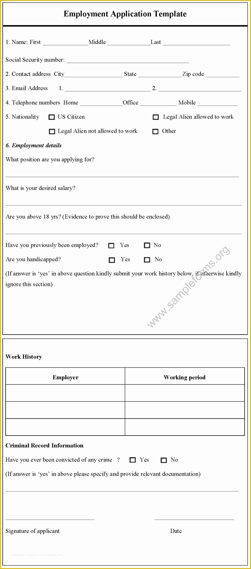 Free Microsoft Word Job Application Template Of Best S Of Sample Job Application In Microsoft Word