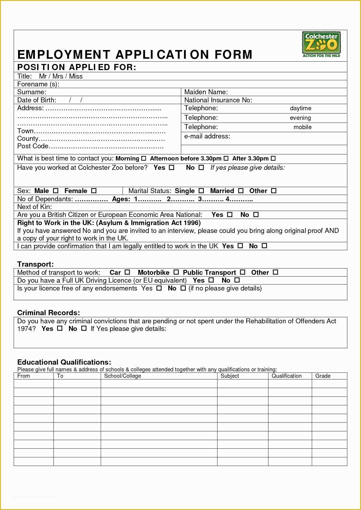 Free Microsoft Word Job Application Template Of Job Application Template Microsoft Word